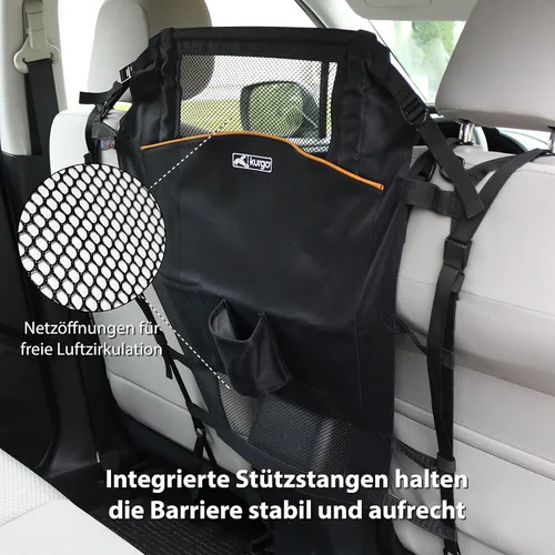 Vista 3 de Kurgo Barrera de asiento trasero para perros y SUV, barrera automotriz para mascotas, barrera de asiento trasero para perros, reduce