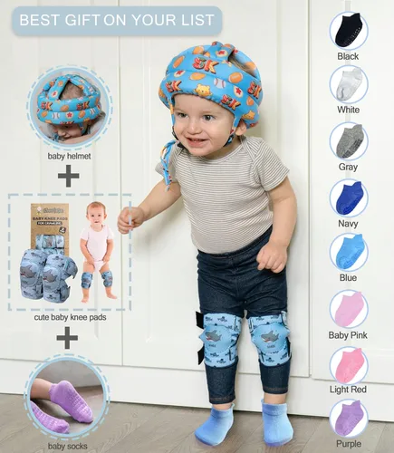 Vista 7 de Simply Kids Calcetines de bebé con pinzas (9 pares) para niños pequeños de 6 meses a 5 años