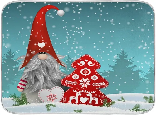 Vista 54 de Tapete de secado de platos súper absorbente, tapete de microfibra de secado rápido, 16 x 18 pulgadas, almohadilla de secado de platos de cocina