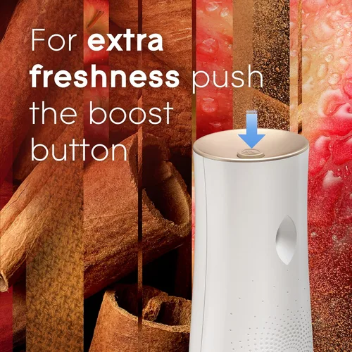 Vista 6 de Glade Recambio automático en aerosol, manzana canela, ambientador perfumado para el hogar y el baño, 6.2 onzas, 2