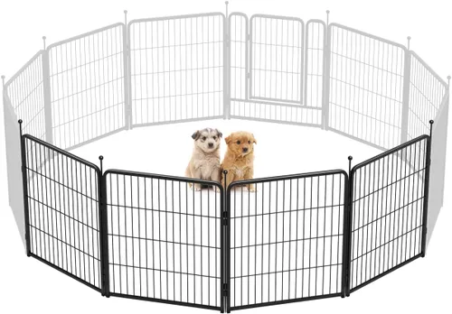 Vista 10 de FXW Rollick - Corralito para perros para patio, campamento con casa rodante, patentado, 24 pulgadas, 2 paneles