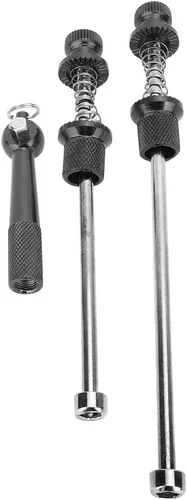 Vista 10 de Brocheta de liberación rápida para eje de bicicleta, brochetas de rueda de bicicleta de aleación de aluminio, ruedas antirrobo de bicicleta, piezas