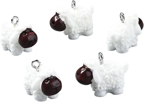 Vista 10 de Dijes de resina animal para hacer joyas de bricolaje, Resina, No es una piedra preciosa