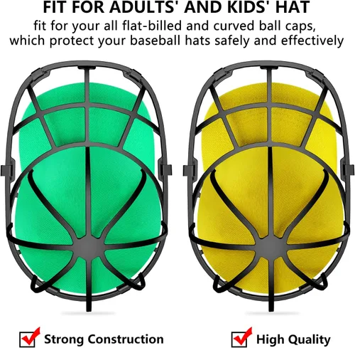 Vista 11 de Coopache - Juego de 4 arandelas para gorra de béisbol para lavadora Protector de tapa de bola para lavaplatos
