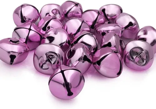 Vista 21 de Campanas de Cascabel de 1 Pulgada/25mm de Metal para Manualidades, para Regalos de Decoración de Fiesta de Navidad de Vacaciones, Boda, Proyectos