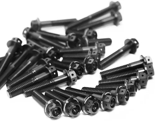 Vista 25 de MC Motoparts Race Spec Kit de pernos de motor cabeza HEX M6 compatible con XJ6 Diversion/F 2009-2016 13 14 15 16 (azul)