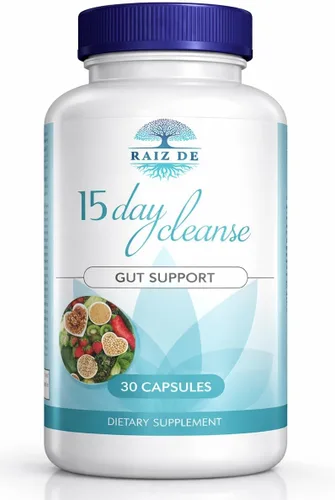 Vista 8 de Limpieza intestinal de desintoxicación digestiva de 15 días - Senna, Cascara Sagrada, cáscara de psyllium y probióticos Apoyo natural y suave