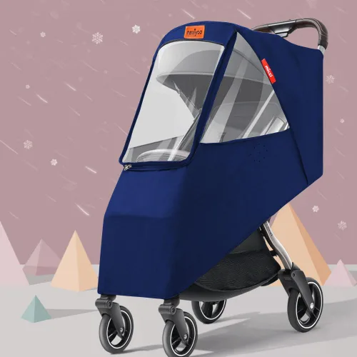 Protector contra el Clima Frío para Cochecito de Bebé Escudo de Invierno Universal Resistente al Viento Cubierta de Lluvia para Cochecito Protección