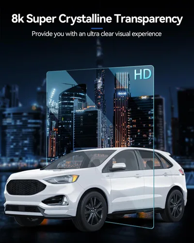Vista 5 de Protector de pantalla de coche para Ford Edge 2024 2025 2023 2022 2021 (SE/SEL/ST-Line/Titanio/ST) Accesorios Protector de pantalla de vidrio