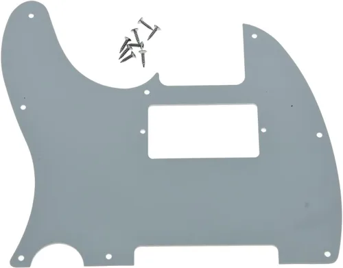 Vista 2 de KAISH - Carcasa de 8 agujeros para guitarra Tele Humbucker, golpeador blanco de 3 capas para Telecaster de EE. UU./México