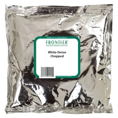 Vista 2 de Frontier Cebolla picada, 1 libra, cebolla blanca dulce seca y picada, Kosher, cultivada de forma sostenible