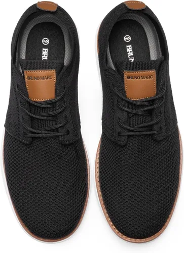 Vista 4 de Bruno Marc Zapatillas de malla para hombre Oxfords ligeras