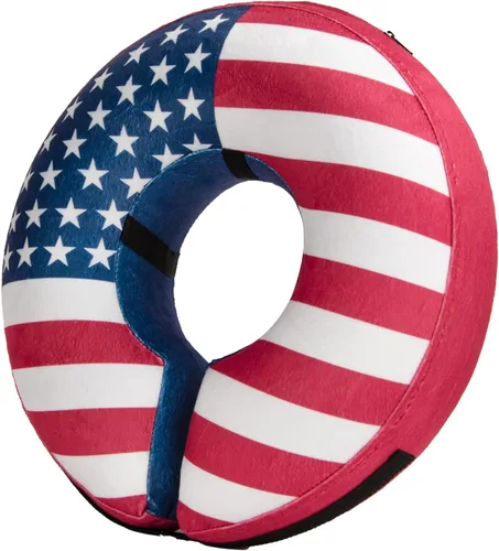 Vista 23 de BENCMATE Alternativa al collar inflable de cono para perro, cono suave para perros pequeños, medianos y grandes y gatos, collar de dona ECollar