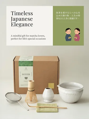 Vista 8 de Juego de 6 piezas para batidor de té matcha japonés con cuenco de cerámica Wabi-Sabi hecho a mano (Chawan), Chasen de bambú, soporte para batidor