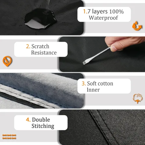 Vista 14 de GUNHYI Funda para SUV de 6 capas con ajuste personalizado para BMW X1 (2010-2025) Impermeable para todo tipo de clima, protección resistente