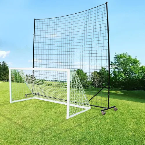 Vista 15 de Sistema de tope de bola - Red de respaldo de fútbol, resistente, alto impacto, barrera de práctica