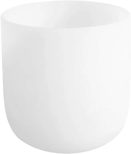 EnergySound 432Hz Tazón cantador de cristal de cuarzo esmerilado, nota A, chakra del tercer ojo, 7 pulgadas, incluye mazo y junta tórica