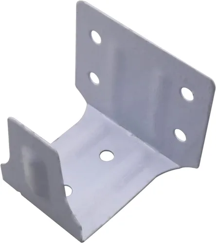 Vista 3 de MEETOOT 4 soportes para barandilla de ventana, mini soportes de montaje de hierro blanco para persianas de ventana de perfil bajo de 2 pulgadas