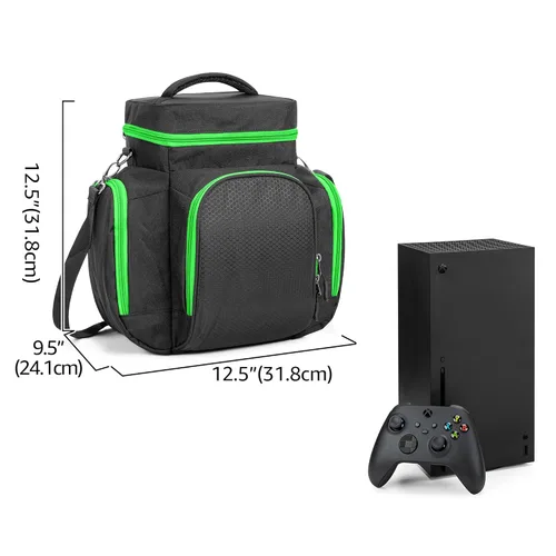 Vista 7 de Trunab Console Carrying Case Compatible with Xbox Series X, Travel Bag with Multiple Storage Pockets for Xbox Controllers, Games, Cables, Portable