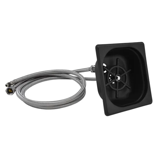 Vista 6 de Stainless Steel Automatic Glass Rinser, Cup Washer Cleaner for Bar Pub Restaurant, Embedded Cup Rinser with Multi - Angle Water Jets for Coffee Shop