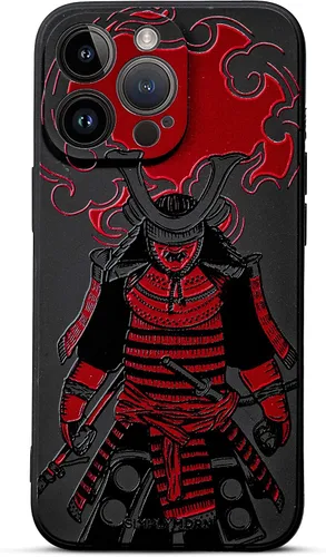 Vista 16 de SIMPLYMDRN Funda delgada para iPhone 12 Pro Max, diseño de guerrero, funda genial para hombres, funda de soldado de combate, delgada y flexible