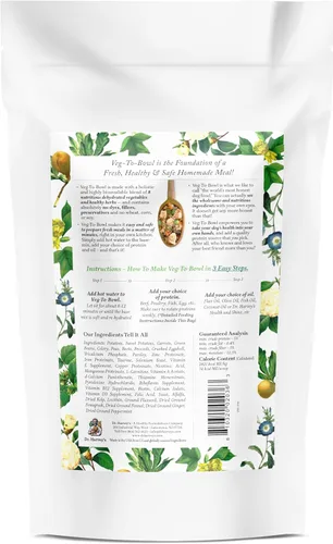 Vista 9 de Dr. Harvey's Veg-to-Bowl - Alimento para perros, mezcla de base deshidratada de grado humano para perros, mezcla holística sin granos