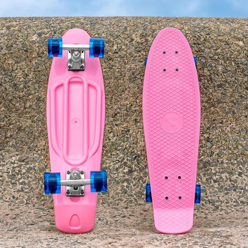 VICI - Patinetas Cruiser de 27 pulgadas, color rosa y azul vibrante, monopatín fuerte y ligero, perfecto para niños, adolescentes y adultos, opción