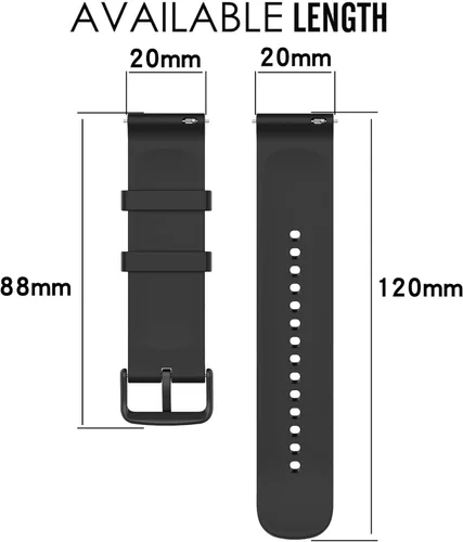 Vista 4 de QGHXO Banda para Amazfit Bip 3/Bip 3 Pro/Bip U Pro/Bip S lite/Bip/Bip Lite/Bip S/Bip U, banda de silicona suave de repuesto para Amazfit GTS 4/GTS 4