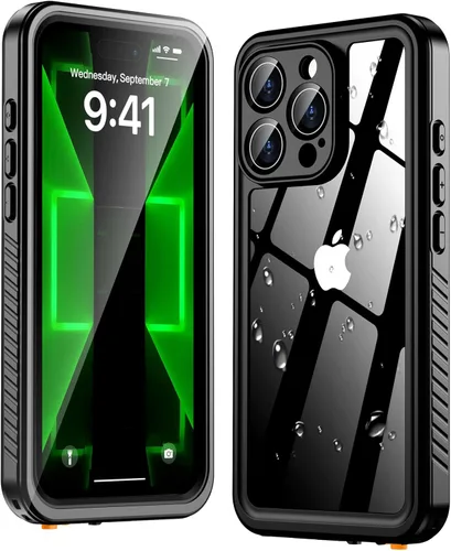 Vista 12 de Oterkin Funda impermeable para iPhone 16, funda de cuerpo completo 360° resistente 16 con protector de pantalla HD integrado y protector de cámara