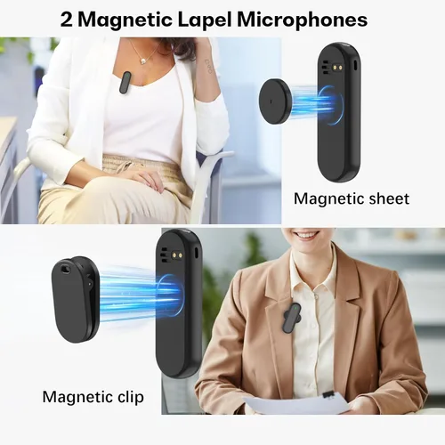 Vista 6 de Amplificador de voz inalámbrico portátil: kit al aire libre con estuche de transporte Batería de 17H Micrófono con cancelación de ruido para guías