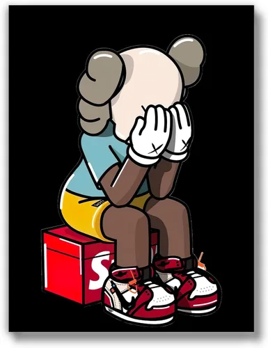 Brooke & Vine Hypebeast Decoración de Habitación (SIN MARCO 30.5 x 40.6 cm) Póster de Tenis de Michael Jordan, Póster de Zapatillas para