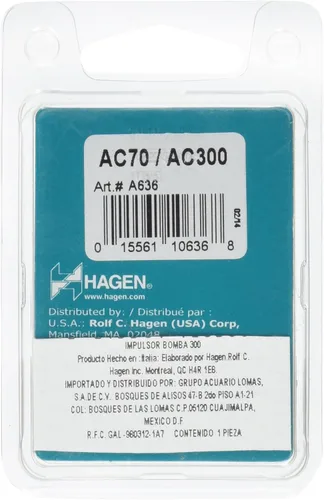 Vista 2 de AquaClear Conjunto de impulsor para filtro de potencia AquaClear 70 para acuarios, pieza de repuesto, A636, negro (A636A1)