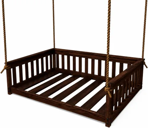 Vista 55 de Amish Made Full Asbury - Sofá cama colgante, fabricado en Estados Unidos