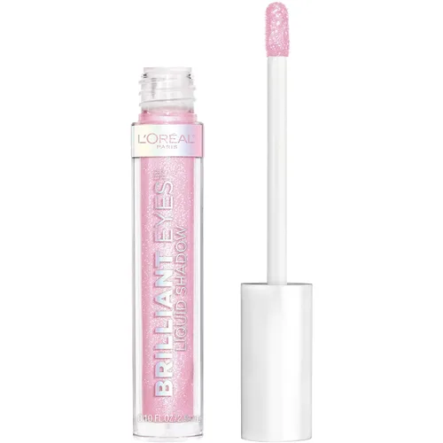 Vista 14 de L'Oreal Paris Brilliant Eyes - Sombra de ojos líquida con destello, brillo duradero de larga duración, resistente a pliegues, a prueba