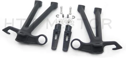 Vista 2 de MT390-022 - Soporte de clavija de pie de pasajero trasero negro compatible con Suzuki Gsx-R Gsxr1000 2007 2008