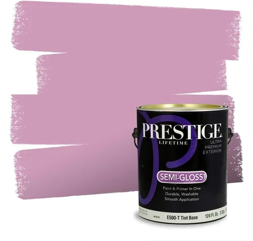Vista 138 de Prestige Paints Pintura exterior e imprimación en uno, 1 galón, plano, coincidencia comparable de Valspar* Amber Rose*