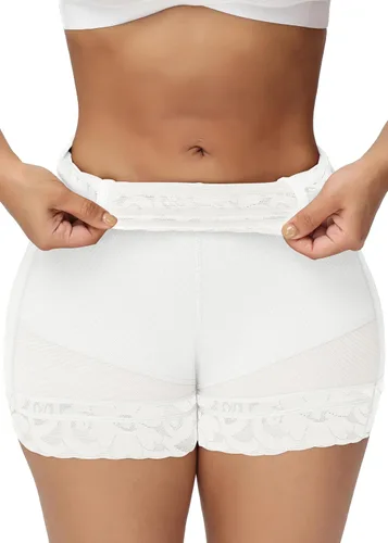 Vista 10 de SHAPSHE Pantalones cortos moldeadores para mujer, cintura alta, control de Beige