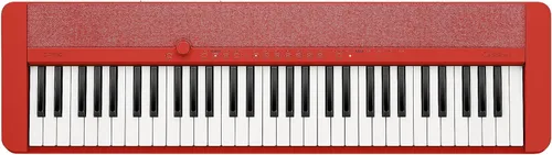 Vista 2 de Casio CT-S1 - Paquete educativo con soporte y software instructivo eMedia, adaptador de CA y auriculares, color rojo