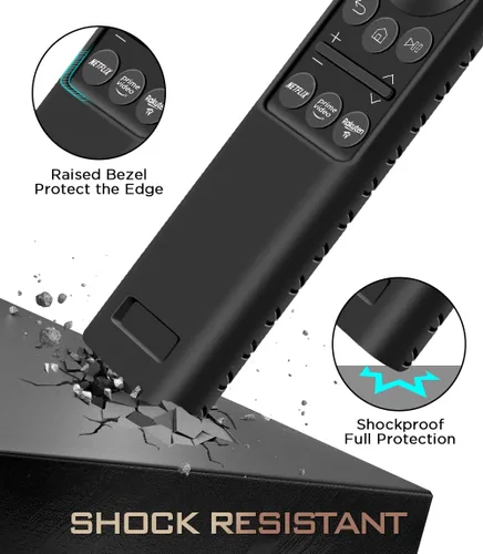 Vista 3 de Funda de silicona para Samsung BN59-01357A BN59-01363A BN59-01311B, contraportada antideslizante para control remoto de células solares 2021, funda