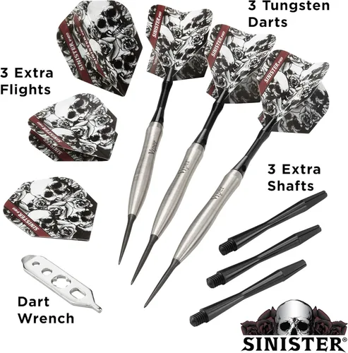 Vista 8 de Viper Dardos siniestros con punta de acero de tungsteno al 95%