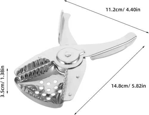 Vista 7 de Ciieeo Stainless Steel Manual Juice Press Citrus Squeezer Handheld Lemon Lime Juicer Fruit Extractor for Home Kitchen and Outdoor Use