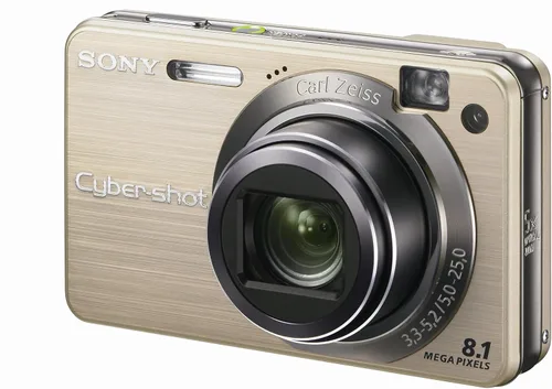 Vista 3 de Sony Cybershot DSCW150/G - Cámara digital de 8,1 MP con zoom óptico 5x con disparo súper constante (dorado)
