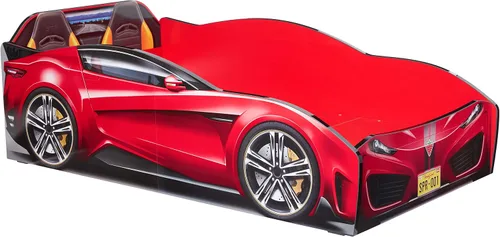 Cilek Spyder Race Car - Marco de cama para niños pequeños, color rojo