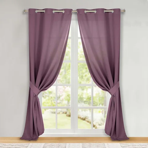 Vista 104 de Superior Cortinas Opacas, Oscurecimiento de Habitación, Dormitorio, Cortinas, Cocina, Acentos de Ventana de Sala de Estar, Bloqueo Solar, Térmicas