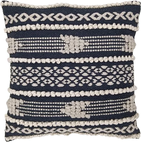 Vista 17 de Trade Star Funda de almohada Kilim de 100% algodón, estilo bohemio, copetudo, funda de almohada del suroeste, funda de cojín decorativa tejida a