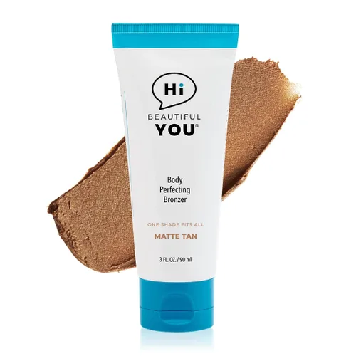 Be You Body | Bronceador perfeccionador de piernas | Instantáneamente saludable e impermeable, lavado radiante, sin sol, transferencia de aspecto