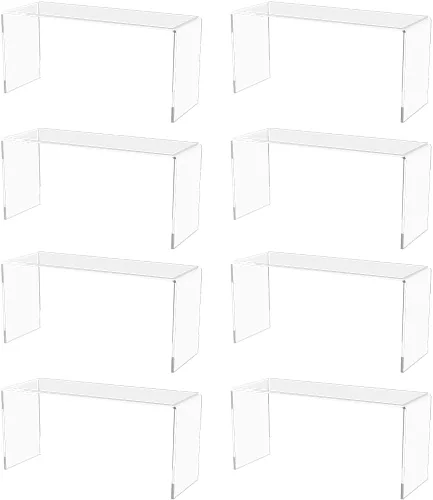 Vista 10 de Marketing Holders Soporte de exhibición de acrílico cuadrado transparente de 8 pulgadas para encimera de plexiglás decorativo, sin plataforma