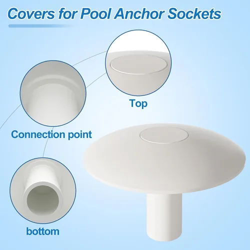 Vista 3 de Protectores de cubierta de enchufe de anclaje de piscina para escalera
