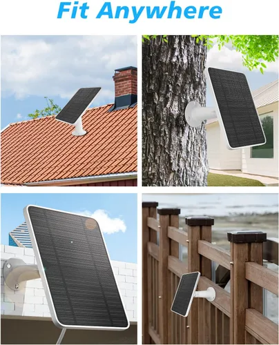 Vista 7 de Cargador de Panel Solar Compatible con Cámara Arlo Pro 5S/Pro 4/Pro 3/Pro 3 Floodlight/Ultra/Ultra 2, Paneles Solares de 6V 4.5W Carga IP65