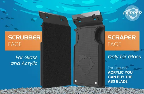 Vista 3 de FL!PPER Flipper - Limpiador magnético de vidrio para acuario y accesorios para peceras, removedor de algas sin esfuerzo para peceras (máx.)